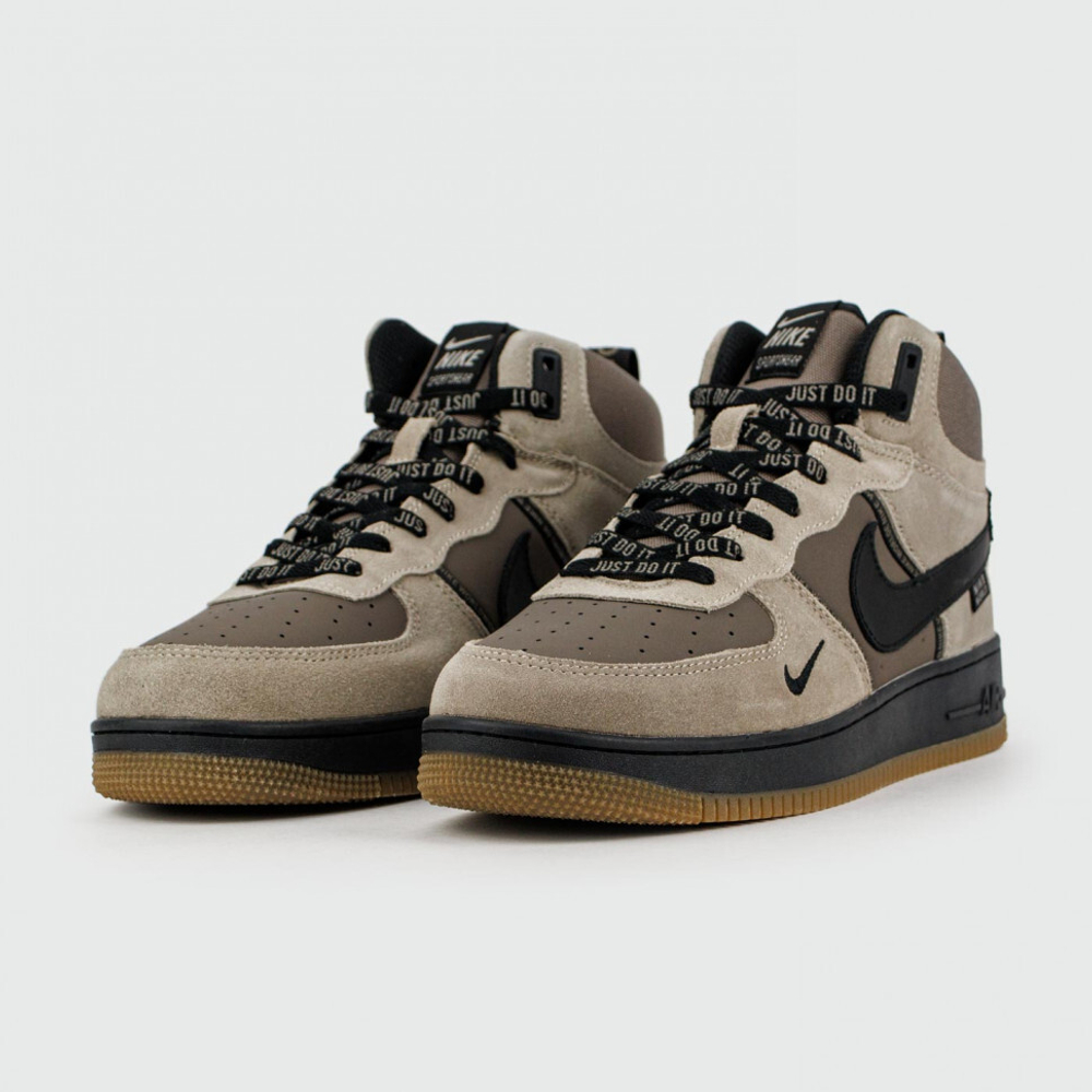 кроссовки Nike Air Force 1 Mid Grey / Dark Grey Winter