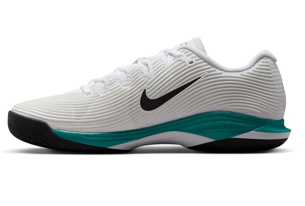 Мужские кроссовки теннисные Nike Zoom Vapor 12 - white/black/radiant emerald
