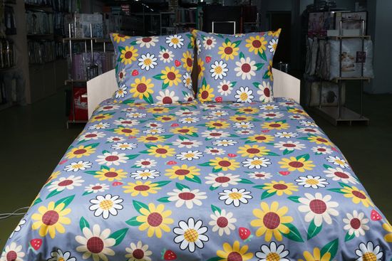 Простыня на резинке Антия ,  90x200х30 , полисатин  DOMTEKC