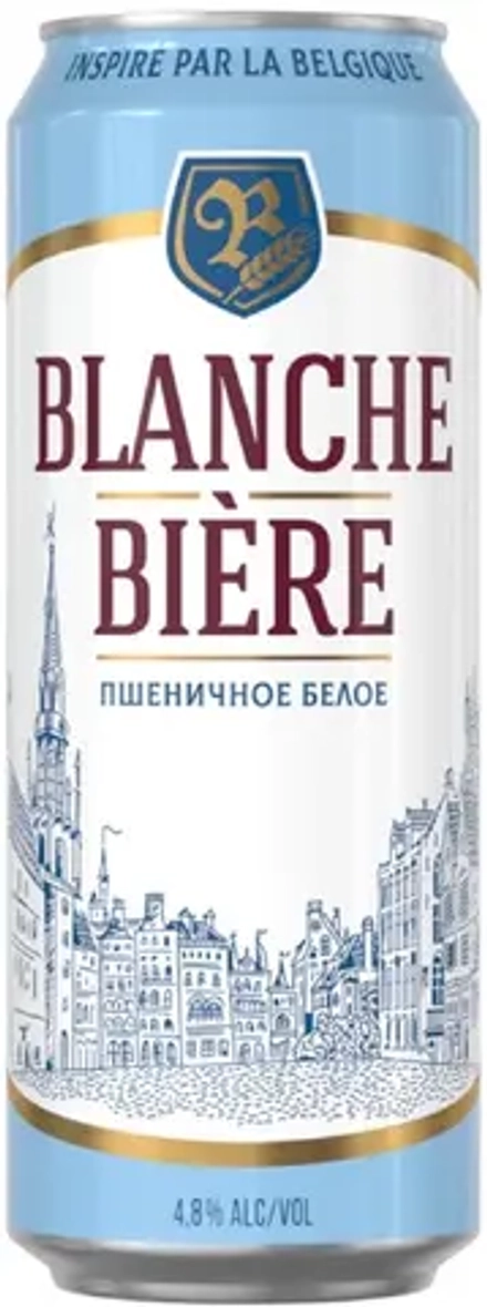 Пиво Бланш Бир Пшеничное Белое / Blanche Biere 0.45 - банка