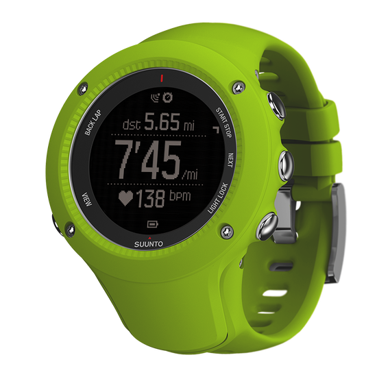 Умные наручные часы Suunto Ambit3 Run Lime HR SS021260000