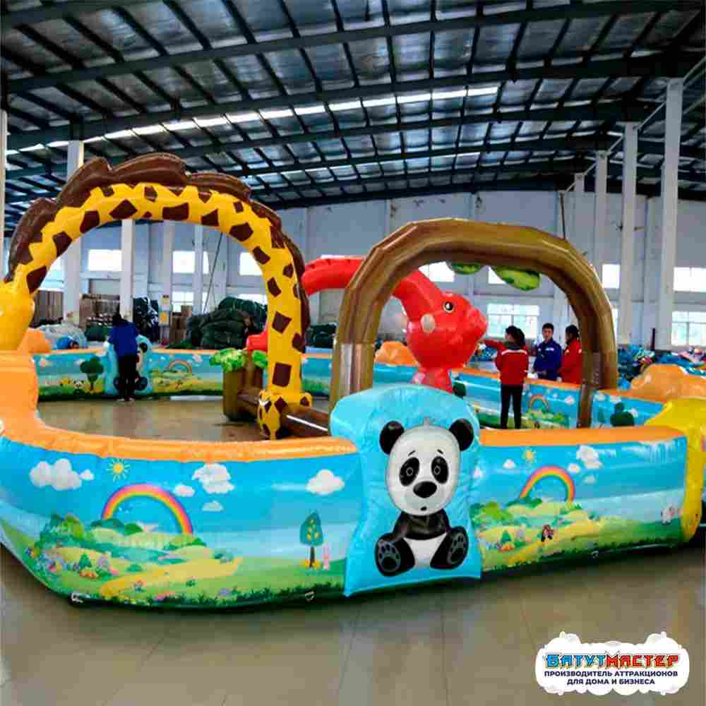 Автодром надувной «Сафари-парк» детский, 12×10×2,5 м