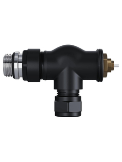 Набор термостатический осевой Royal Thermo Design Pro 15мм М30х1,5 (Черный)