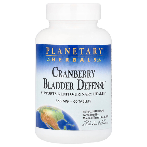 Planetary Herbals, Cranberry Bladder Defense ™, 60 таблеток
