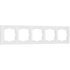 Рамка Werkel Snabb basic 5 постовая белая 27702