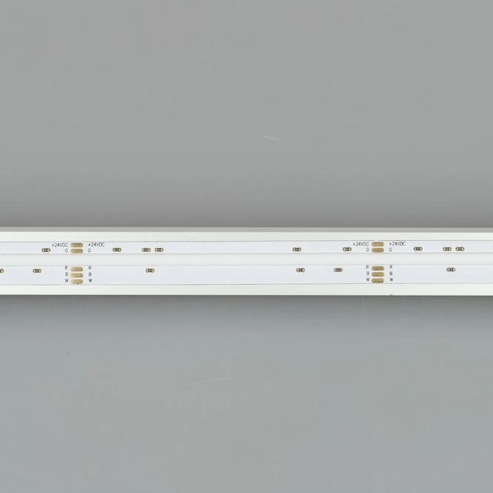 Светодиодная лента Arlight 15W/m 768LED/m CSPSMD холодный белый + разноцветный 5М COB-X768-12mm 24V 041787