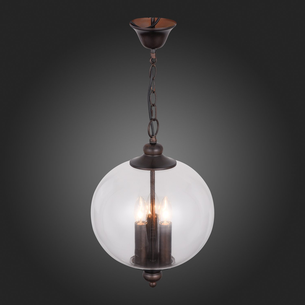 SL362.303.03 Светильник подвесной ST-Luce Черный/Прозрачный E14 3*60W