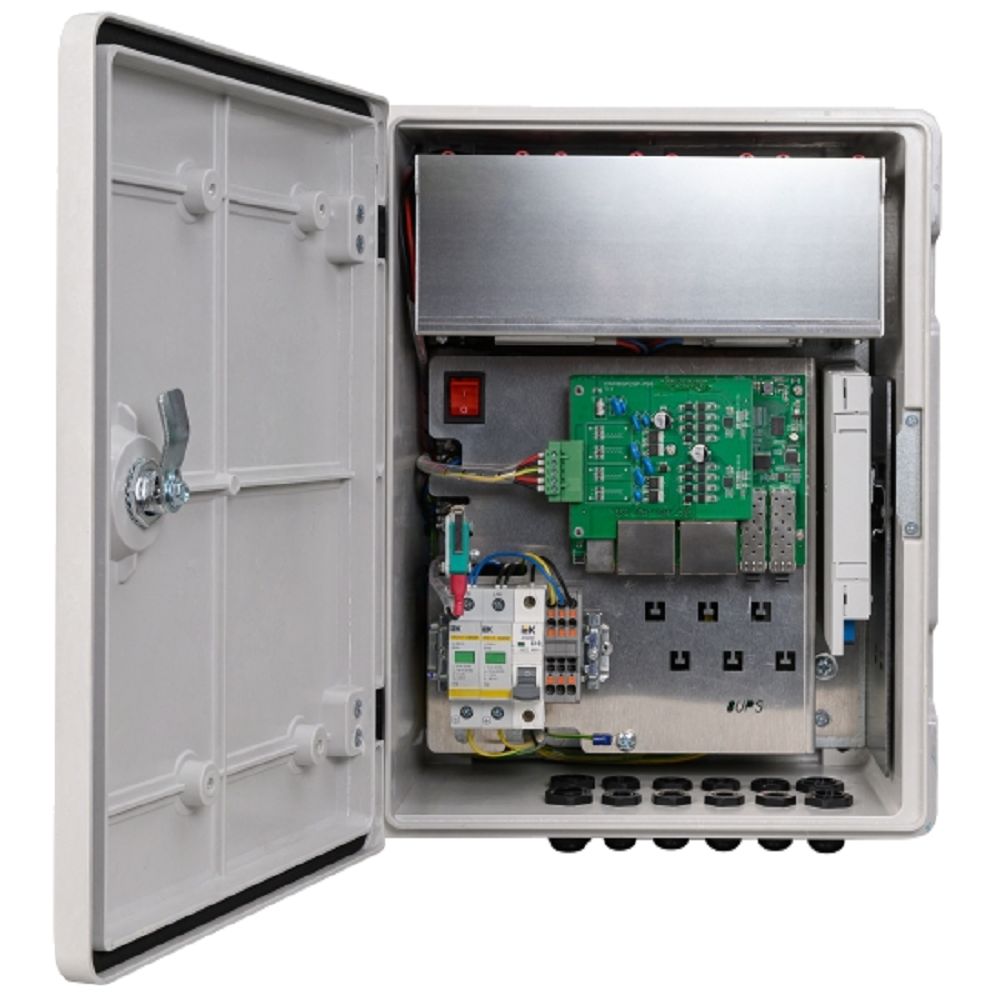 Уличный коммутатор на 8 PoE портов MM8GPOE-2SFP-UPS