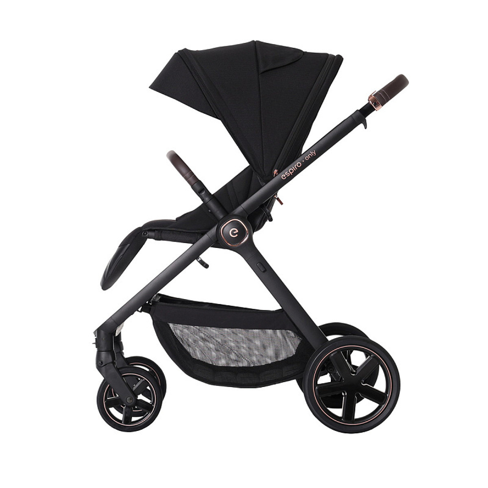 Детская коляска Espiro Only 3 в 1 2025 410 stylish black/Чёрный (Black 110)