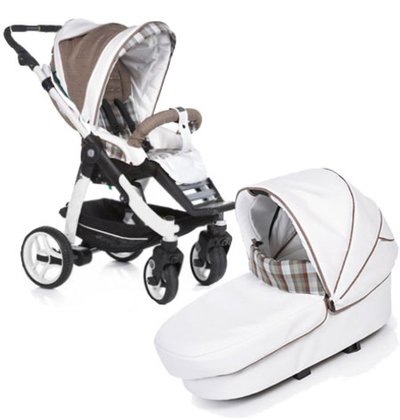 Детская коляска 2 в 1 Teutonia Cosmo (белое шасси)