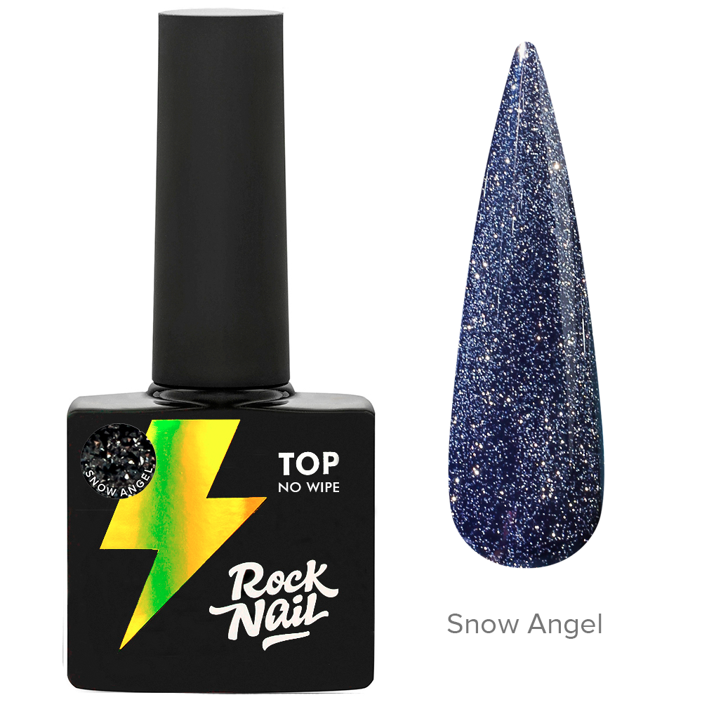 RockNail Топ Snow Angel светоотражающий (серебро), 10мл
