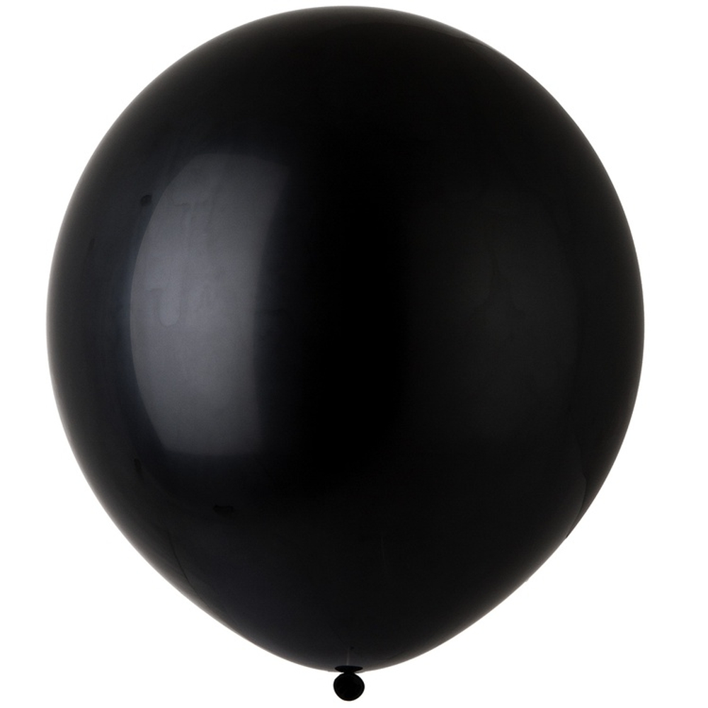 Шар латексный Пастель 61 см (Черный)