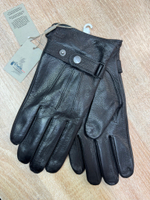 Перчатки. Мужские. Материал верха: Кожа оленя. Подклад: Трикотаж-шерсть. 5 шт в упаковке.