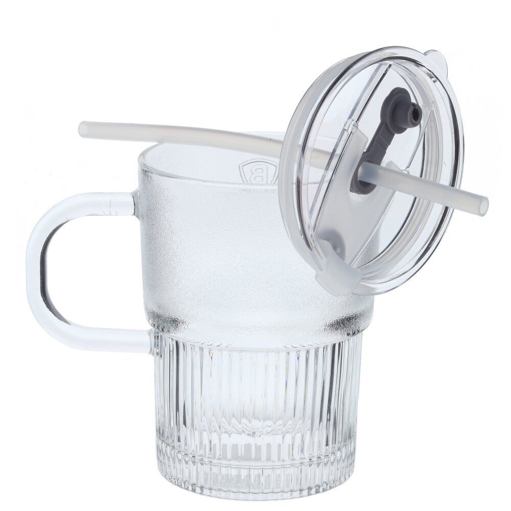 GAEM Кружка с трубочкой, 400 мл, L12 W7,5 H12 см, 4в.