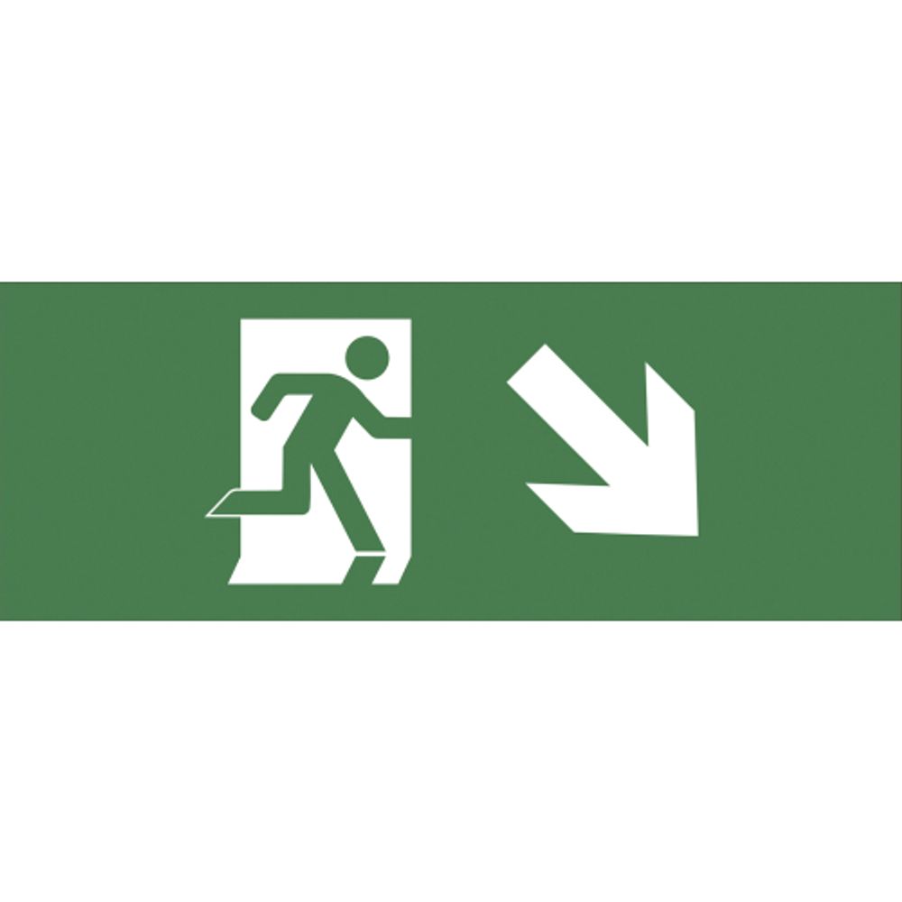 Самоклеящаяся этикетка ЭРА INFO-DBA-006 200х60мм Фигура/стрелка вниз вправо DBA