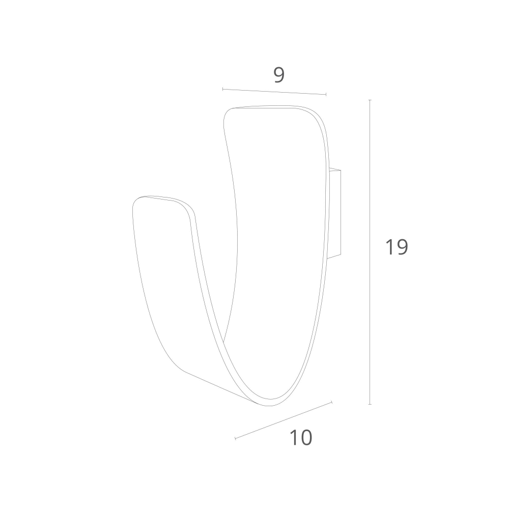 Бра Arte Lamp Virgola A1418AP-1GY
