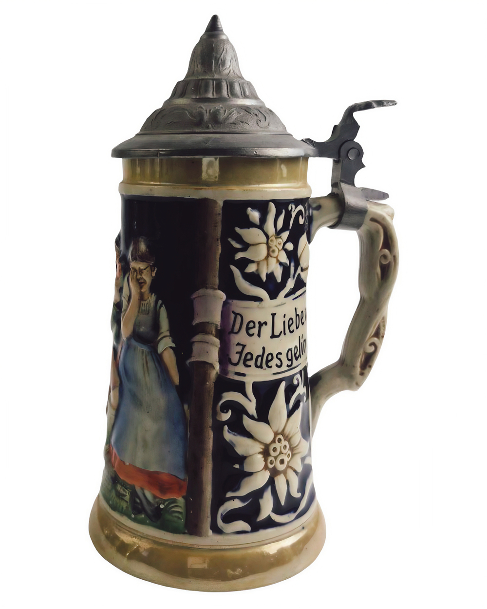 Кружка пивная "Der Liebenicht Fedes gelingt" Германия