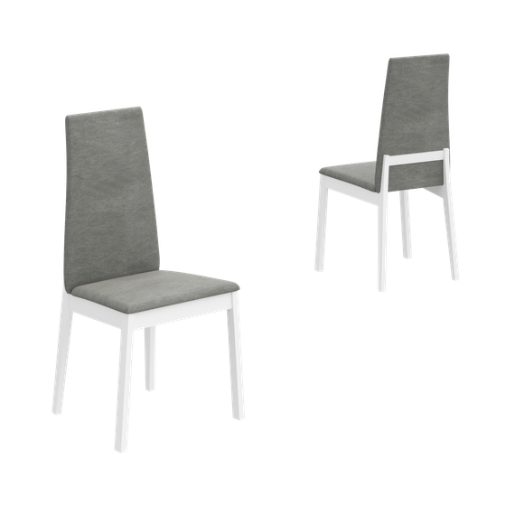 Toscana 1 стул, белый матовый + тк. № 234