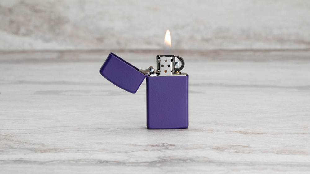 Зажигалка Slim® Purple Matte ZIPPO 1637