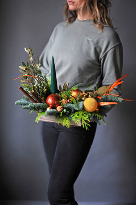 Новогодняя композиция Изумрудный вечер