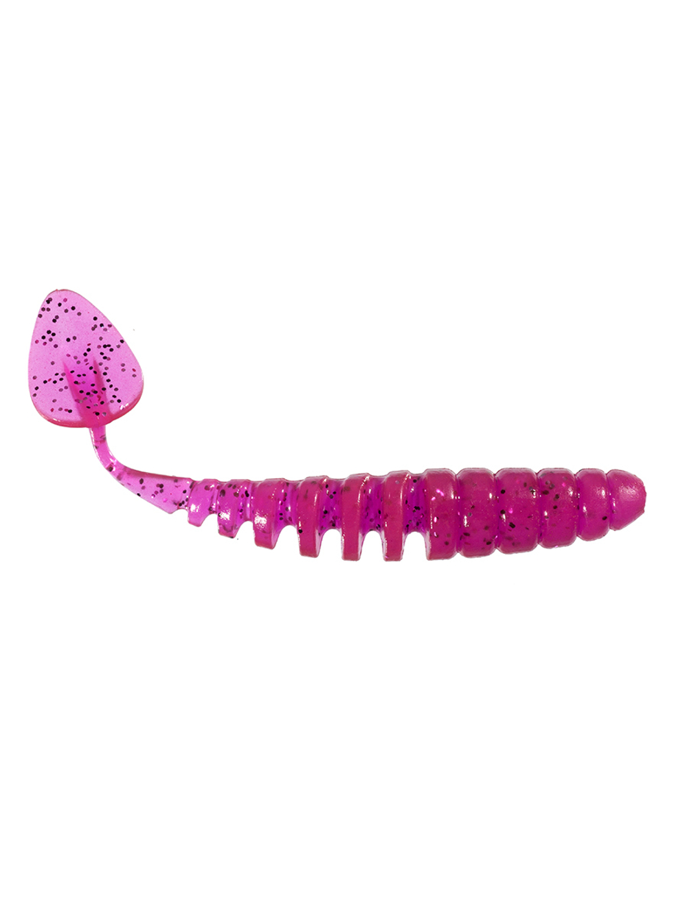 Приманка ZUB-SHAD  90мм(3,5")-5шт, (цвет 130) маджента с блестками