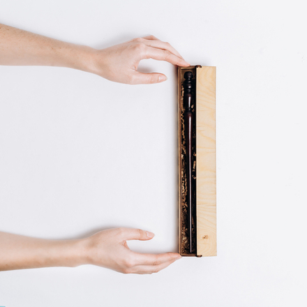 Деревянный  подарочный набор указка в футляре (коробе) 300 мм