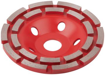 Диск алмазный шлифовальный, посадочный диаметр 22,2 мм, сегментный, двойной ряд 125 мм