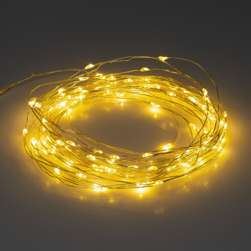 Садовая гирлянда ЭРА ERASF22-18 Нить на солнечной батарее теплый свет 21,9 м