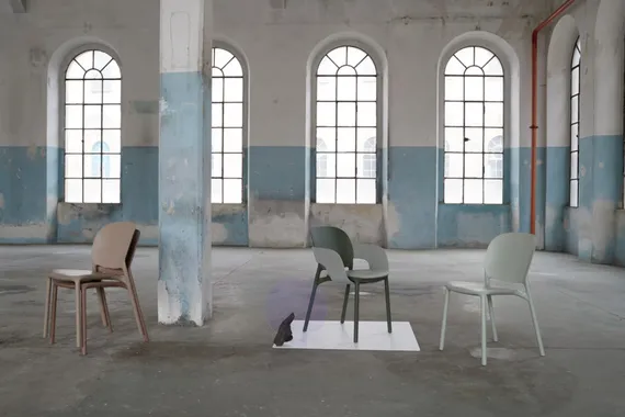 Стул пластиковый Hug Go Green, шалфей