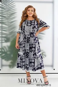 Платье 21-13-темно-Синий Minova