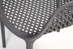 "Беллини" стул пластиковый, цвет темно-серый