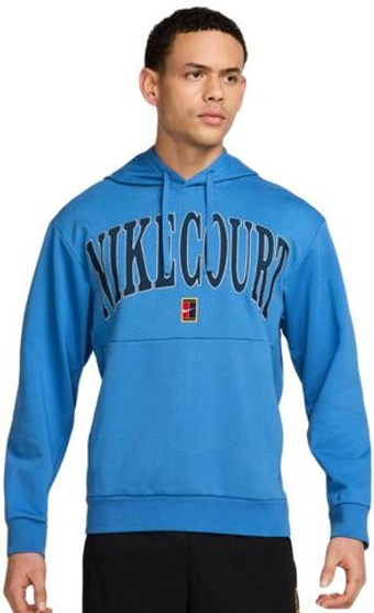 Мужская теннисная кофта Nike Heritage Court Fleece - небесный