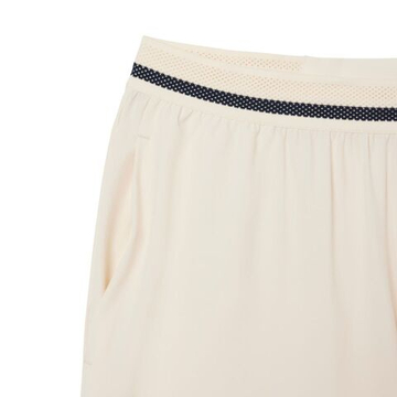 Мужские теннисные шорты Lacoste Tennis X Novak Djokovic - ecru/navy blue