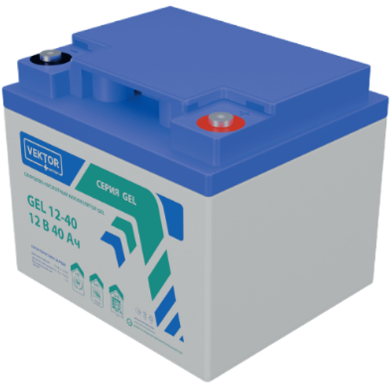 Аккумулятор VEKTOR BATTERY GEL 12-40