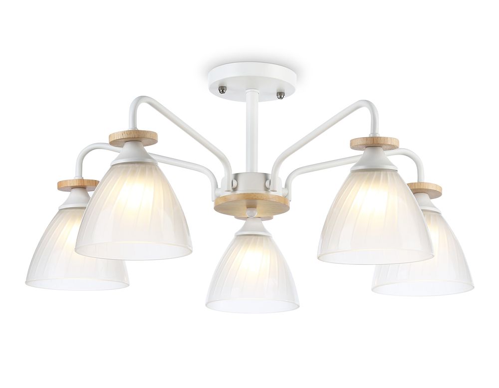Светильник подвесной TR9567/5 WH/FR белый/белый матовый E27/5 max 40W D620*250