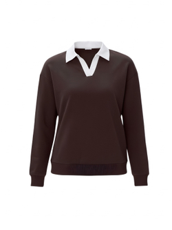 Джемпер с воротником поло