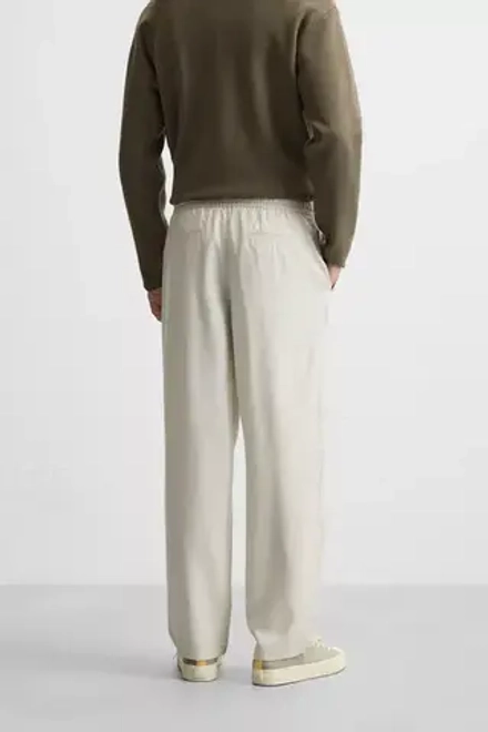 ZARA БРЮКИ-ДЖОГГЕРЫ ИЗ ЛИОЦЕЛЛА, ЦВЕТ ЛЬДА