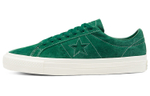 Converse One Star round head lace-up fashion casual non-slip shock-absorbing low-top sneakers for men and women the same dark green