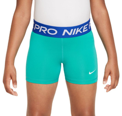 Шорты для девочки теннисные Nike Pro 3in Shorts - Бирюзовый