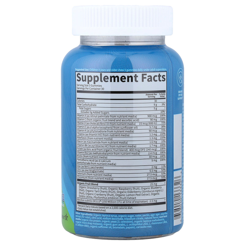 Garden of Life, Vitamin Code®, мультивитамины с железом для детей, со вкусом апельсина, 90 жевательных таблеток