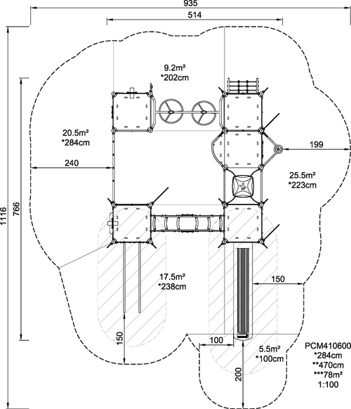 Замок «Четыре башни» с крышей