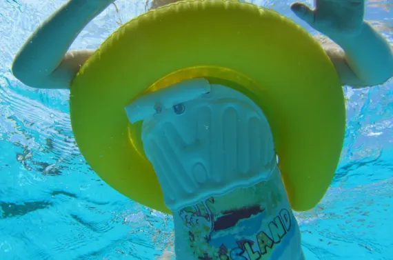 Надувной круг Swimtrainer Classic, желтый (4 - 8 лет)