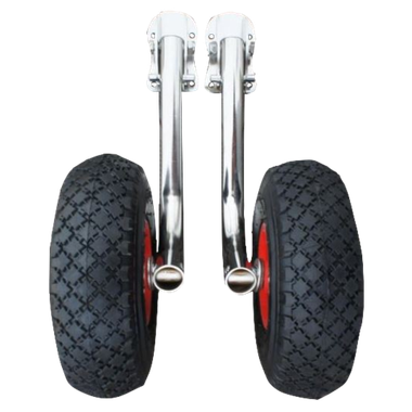 Транцевые колеса тип Перекидной Самофик. (Стандарт) Нерж. Без чехлов Укороченные (за пару) 121