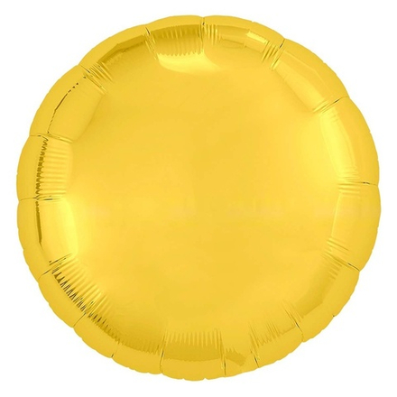 Шар "Круг" Металлик Золотой 45 см