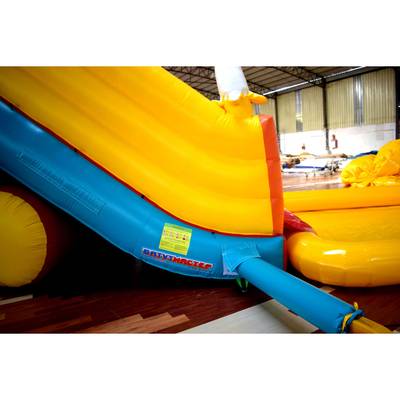 Надувной батут с бассейном «Мартышка» без подкачки, герметичный, 10*4*5 м
