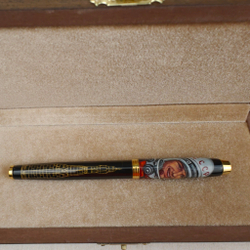 Ручка Parker с ручной росписью Палех "Юрий Гагарин" в футляре