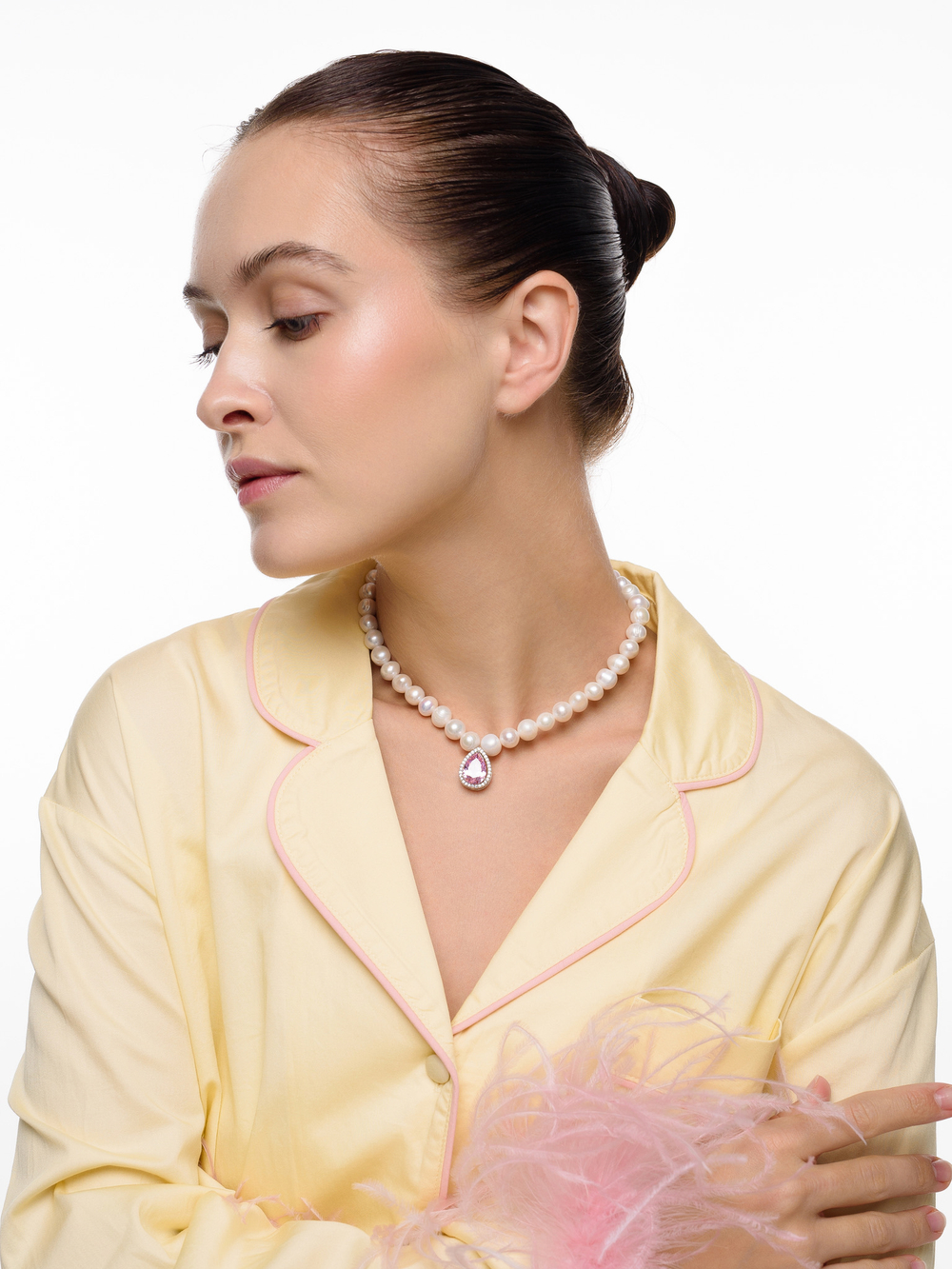 Колье "Constance Pearl" Pink