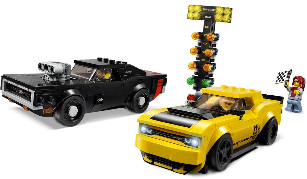 Конструктор LEGO 75893 Dodge Challenger SRT Demon и 1970 Dodge Charger R/T