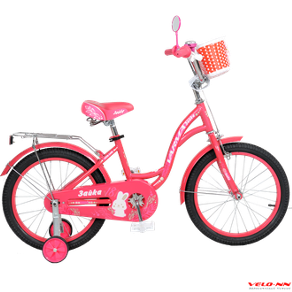 Велосипед 18&quot; Varma ЗАЙКА (темно розовый, перламутровый)(Сделано в России)