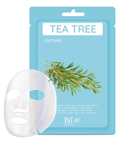 YU.R ME Маска тканевая с экстрактом чайного дерева - Tea tree sheet mask, 1шт